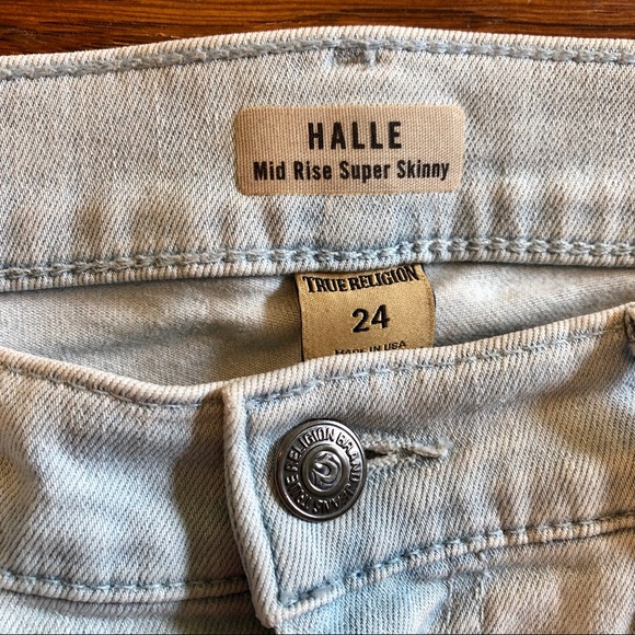 True Religion mid rise super skinny jeans - Picture 3 of 5